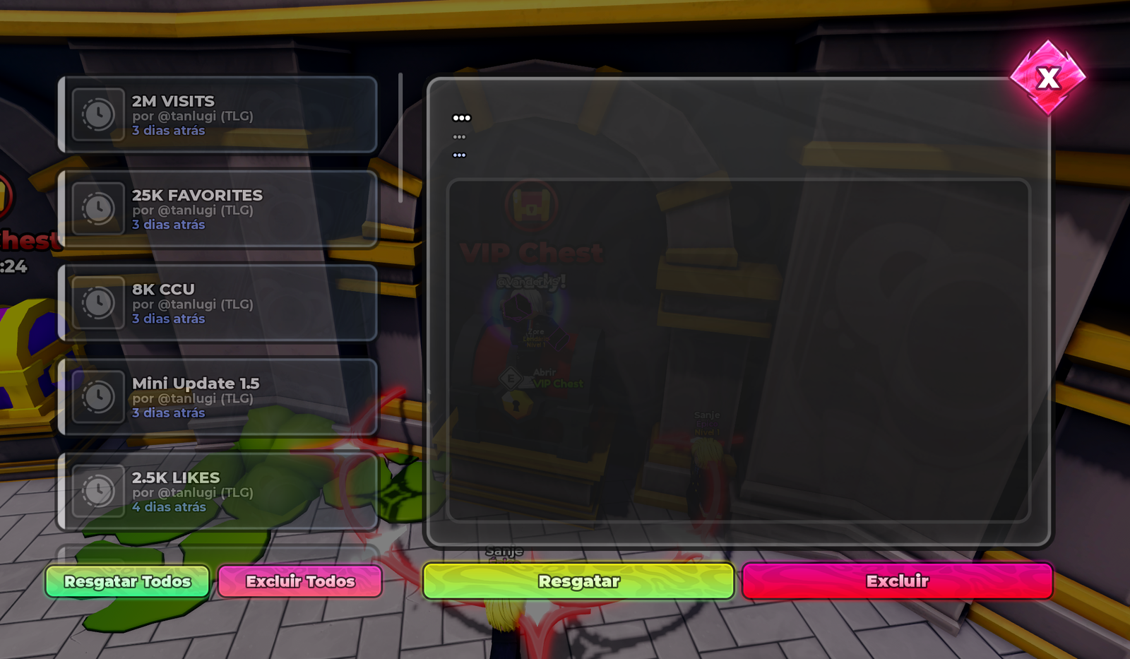 Como resgatar codes
