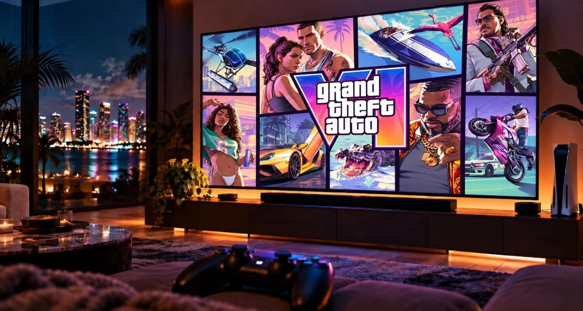 Melhor TV para GTA 6 em 2026 — comparativo OLED vs Mini-LED